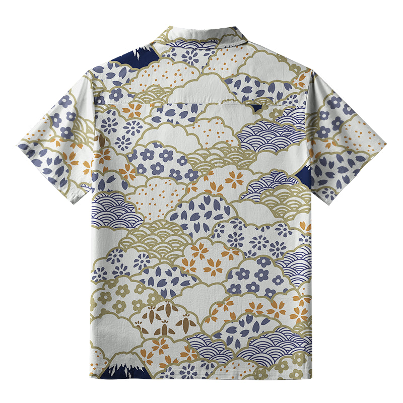 Blossoms Silhouettes Aloha Hawaiian Shirt