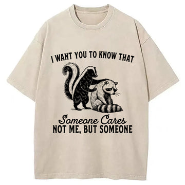 Personality fashion I Want You To Know That Not Me Washed T-Shirt
