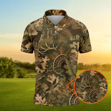 Deer Hunting season Polo Shirt For Men