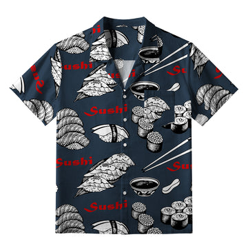 Personality fashion  Sushi Feast Aloha Hawaiian Shirt