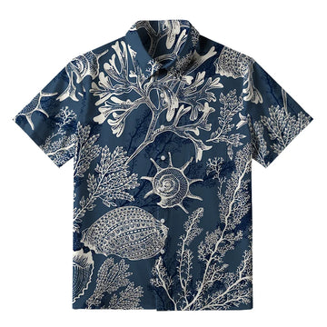 Personality fashion  Marine Mystery Button-up Shirt