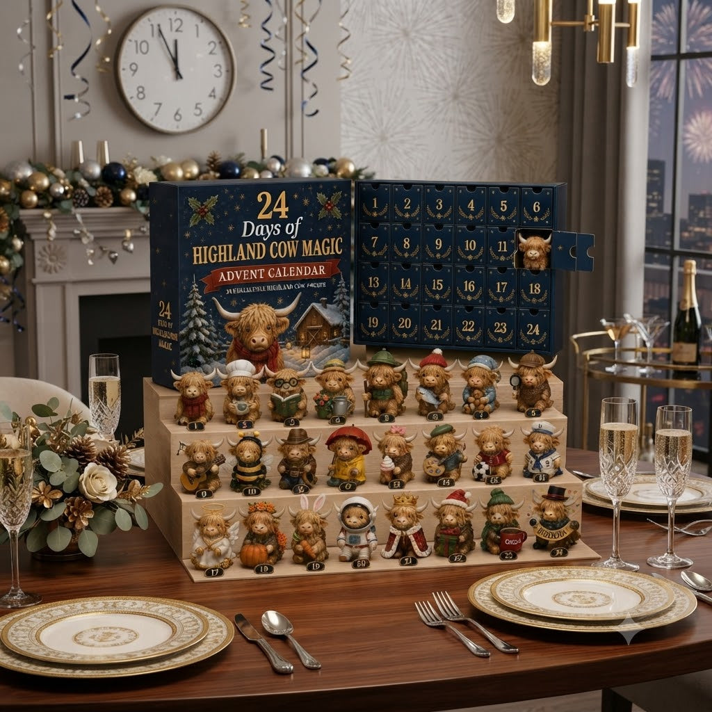 24 Day Of Highland Cow Magic Advent Calendar