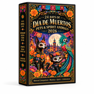 24 Days Of D A De Muertos Pets Spirit Animals Advent Calendar 2026 Colorful Animal Figurine Countdown Day Of The Dead Gift