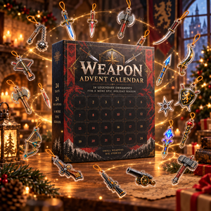 24 Days Of Legendary Weapons Advent Calendar Mini Fantasy Weapon Christmas Ornaments Medieval Sword Axe Collectible Countdown Gift