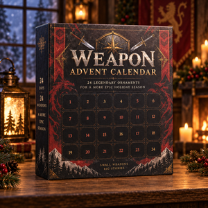 24 Days Of Legendary Weapons Advent Calendar Mini Fantasy Weapon Christmas Ornaments Medieval Sword Axe Collectible Countdown Gift