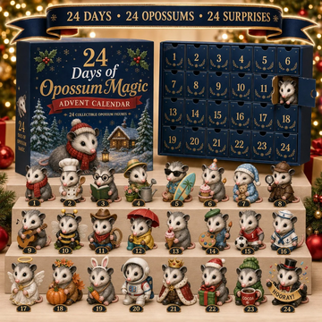 24 Days of Opossum Magic Advent Calendar 2026 - 24-Day Countdown, Acrylic Charms Every Day Bring New Suprises