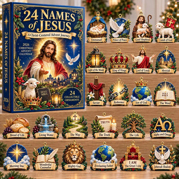 24 Names of Jesus advent calendar 2026 - 24-Day Countdown, Acrylic Charms