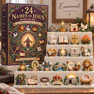 24 Names of Jesus advent calendar_0001 2026 - 24-Day Countdown, Acrylic Charms