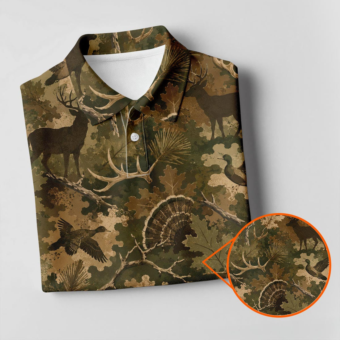 Deer Hunting season Polo Shirt For Men