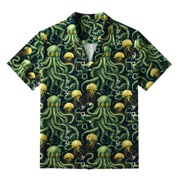 Personality fashion  Mystical Octopus Aloha Hawaiian Shirt