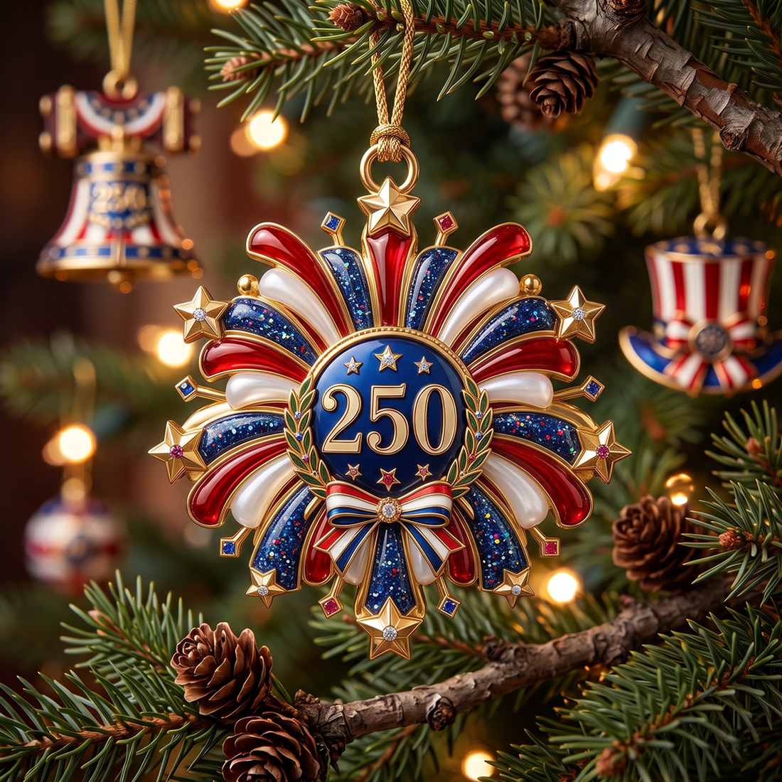 250 Usa Advent Calendar 2026 24 Day Spirits Countdown Acrylic Charms Blind Box Gift For Family