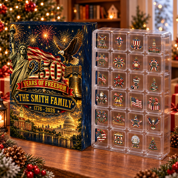 250 Usa Advent Calendar 2026 24 Day Spirits Countdown Acrylic Charms Blind Box Gift For Family