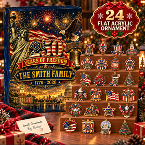 250 Usa Advent Calendar 2026 24 Day Spirits Countdown Acrylic Charms Blind Box Gift For Family
