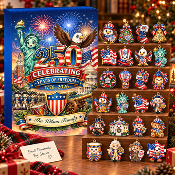 250 Usa Chibi Advent Calendar 2026 24 Day Spirits Countdown Acrylic Charms Blind Box Gift For Family