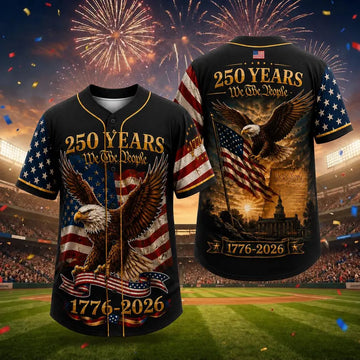 250th Anniversary Baseball Jersey, We The People Shirt, Independence Day Jersey, American Flag Shirt, Patriotic Family Set
