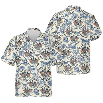 250th Anniversary Vintage Hawaiian Shirt For Men Women, Vintage 4th Of July Hawaiian Shirts HE0442