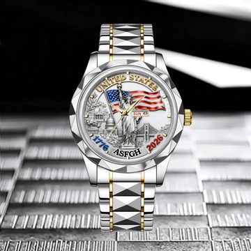 250th Anniversary Customized Watch - Personalized Name - Gift For Family,Friend