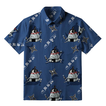 Personality fashion  Ninja Onigiri Button-up Shirt