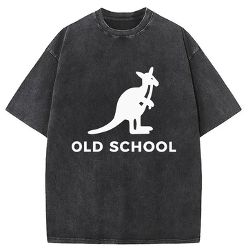 Personality fashion Old School Washed T-Shirt