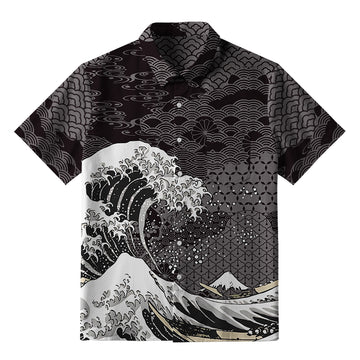 Personality fashion  Great Wave Off Fuji Button-up Shirt
