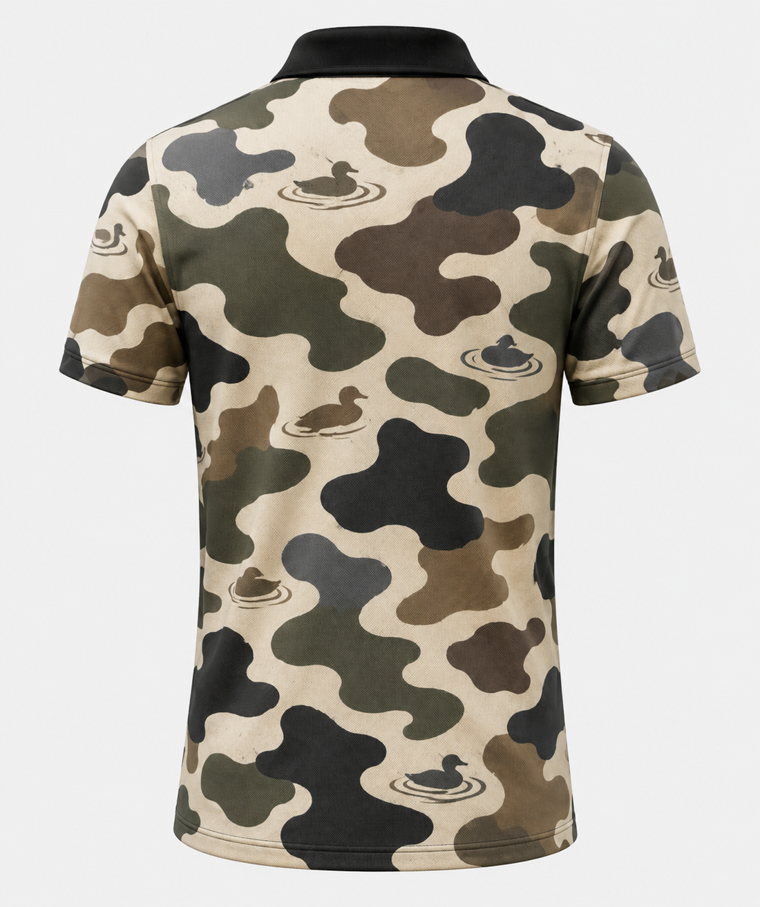 Wood Duck Flying Camo Polo Shirt VCP1024