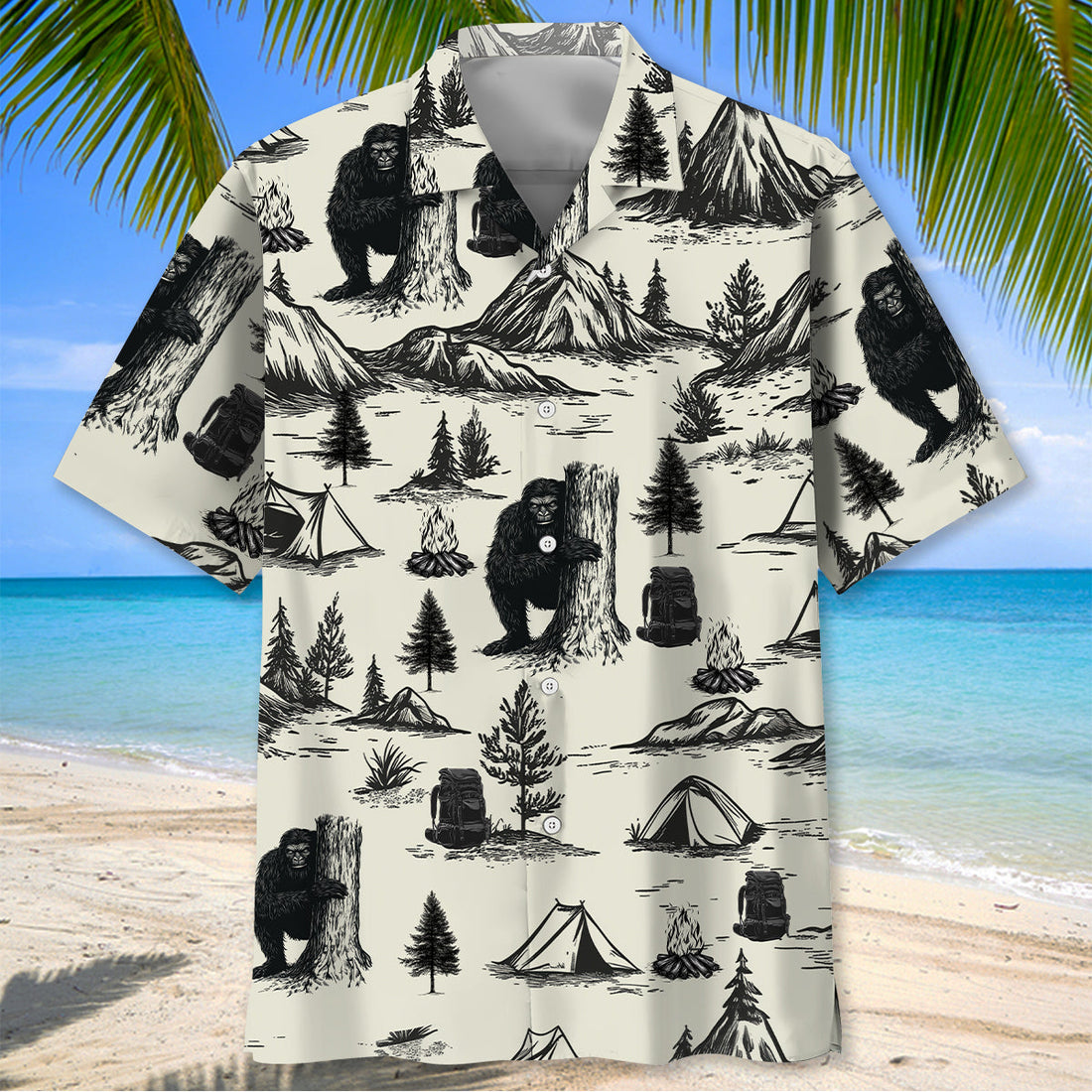 Vintage Camping Hawaiian Shirt