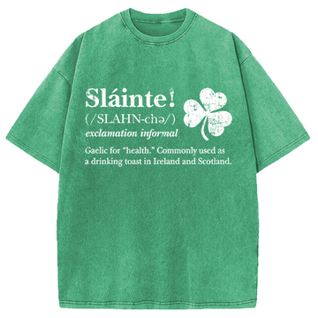 Personality fashion Slainte! Irish Washed T-Shirt