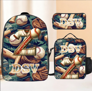 Personalized Custom Baseball Children's Backpack - A Back-to-School Gift for Kids Who Love Baseball