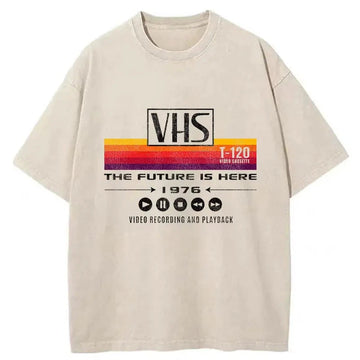 Personality fashion The Future Is Here Japanese Washed T-Shirt