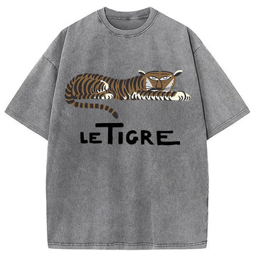 Personality fashion Le Tigre Washed T-Shirt
