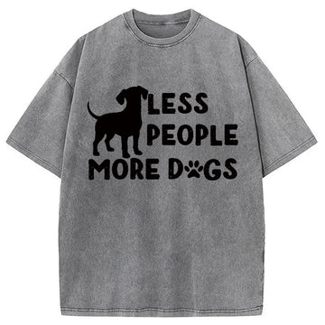 Personality fashion Less People Washed T-Shirt