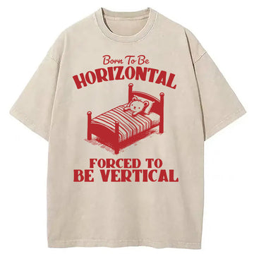 Personality fashion Mental Health Retro Meme Washed T-Shirt