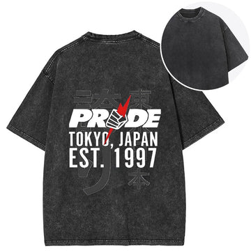 Personality fashion Pride FC Tokyo Japan Back Washed T-Shirt
