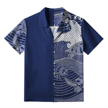 Personality fashion  Turtles In The Ocean Aloha Hawaiian Shirt