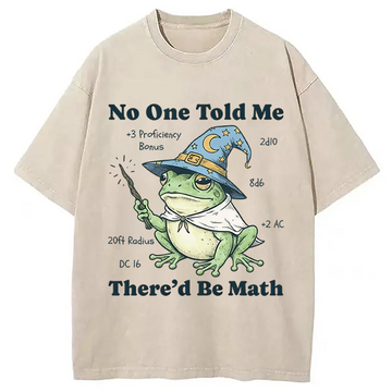 Personality fashion No One Told Me Washed T-Shirt