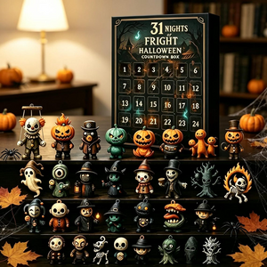 31 Day Halloween Advent Calendar Spooky Countdown Box With Miniature Figurines October Surprise Gift Halloween Decor For Home Party