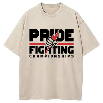 Personality fashion Fighting Competition Washed T-Shirt