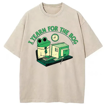 Personality fashion Yearn For The Bog Washed T-Shirt