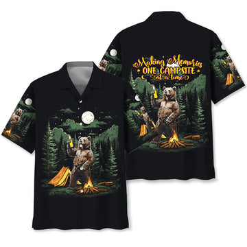 Making Memories One Campsite At A Time Bear Hawaiian Shirt
