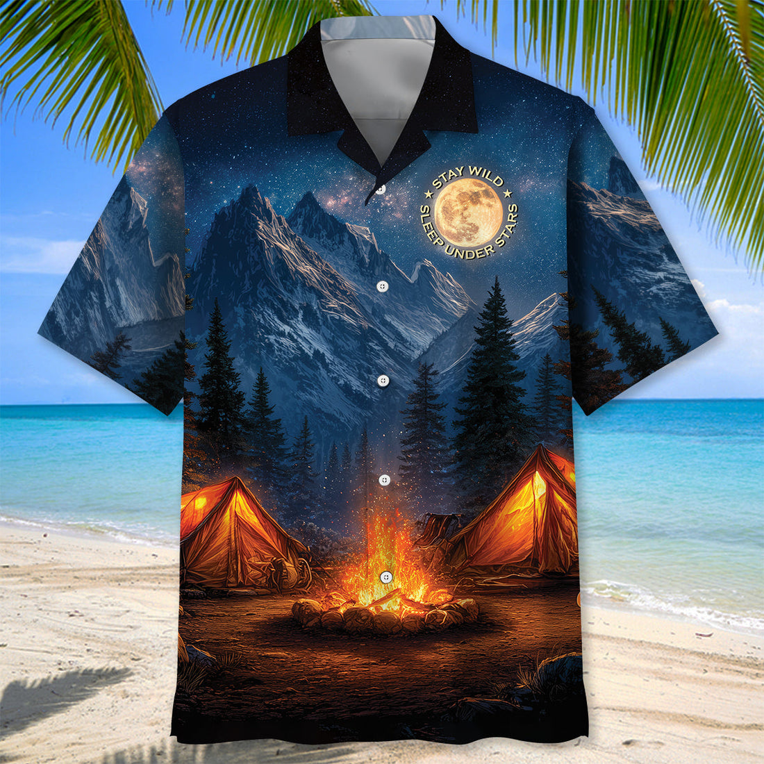 Starlit Adventure Camp Hawaiian Shirt