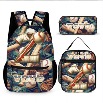 Personalized Custom Baseball Children's Backpack - A Back-to-School Gift for Kids Who Love Baseball