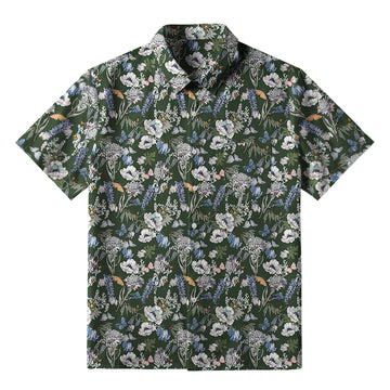 Personality fashion  Garden Blooms Button-up Shirt