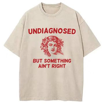 Personality fashion Funny Mental Health Washed T-Shirt