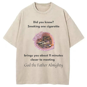 Personality fashion Did You Know? Washed T-Shirt