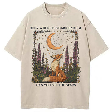 Personality fashion Only When It's Dark Enough Can We See The Stars Human Rights Washed T-Shirt