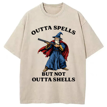 Personality fashion Wizard Joke Meme Washed T-Shirt
