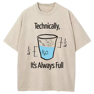 Personality fashion Science Is Optimistic Washed T-Shirt