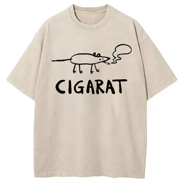 Personality fashion CIGARAT Washed T-Shirt