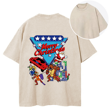 Personality fashion 1990 World Championships Back Washed T-Shirt