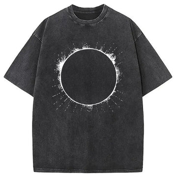 Personality fashion Solar Flare Washed T-Shirt